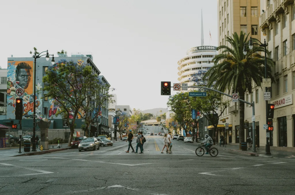 Straßen von Los Angeles. 