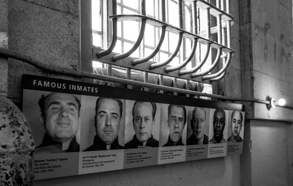 Bekannten Insassen des Gefängnisses Alcatraz.
