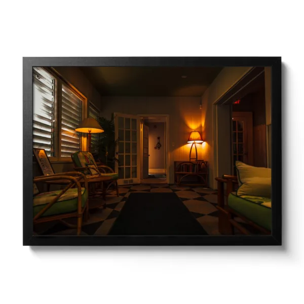 Interior view of the living room of the Hemmingway House.