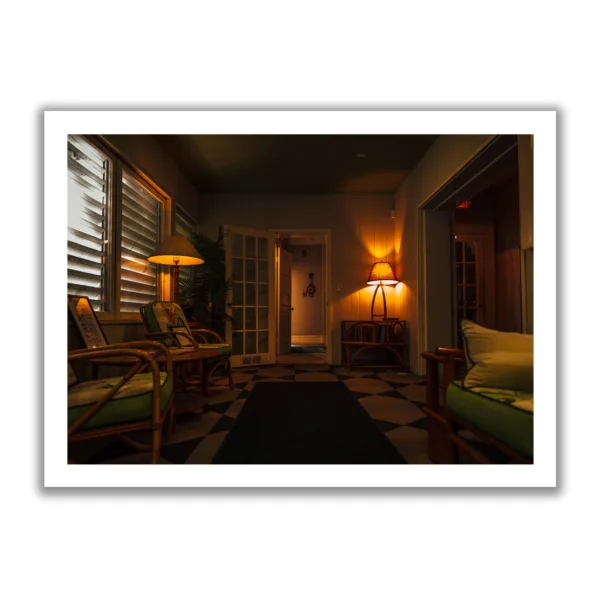 Interior view of the living room of the Hemmingway House.