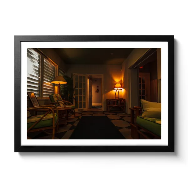 Interior view of the living room of the Hemmingway House.