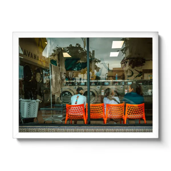 Picture of a laundromat in the Cuban neighborhood of Miami.
