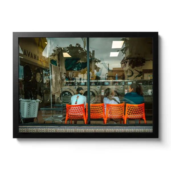 Picture of a laundromat in the Cuban neighborhood of Miami.