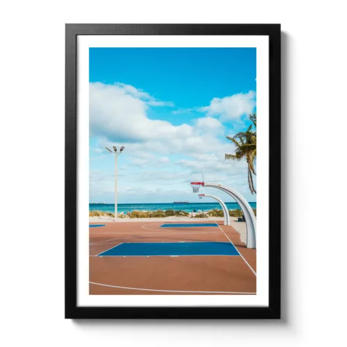 Basketball Platz direkt am Strand von Fort Lauderdale.