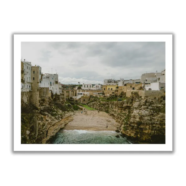 Bucht von Polignano a Mare in Italien.