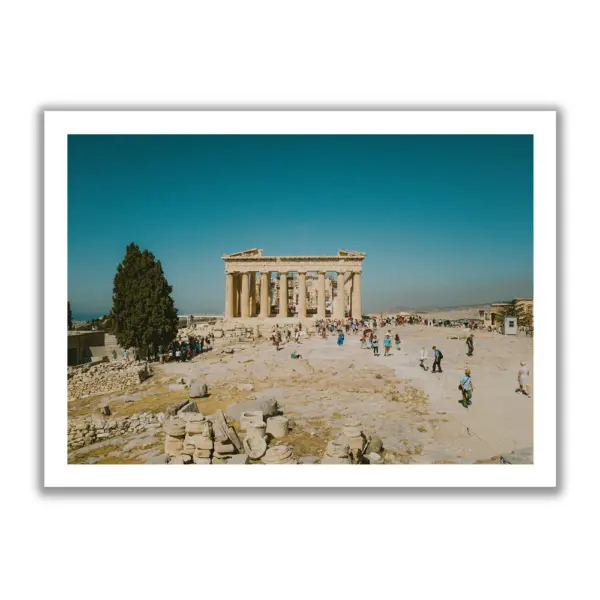 Die Säulen der Akropolis von Athen